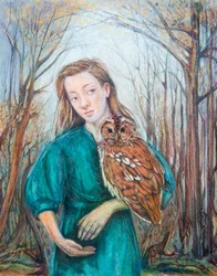 Ragazza con gufo, 2012